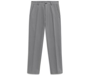 Chinohose BUGATTI "Cozy Times", Herren, Gr. 34, Länge 32, grau (240, grau), 68% Polyester, 28% Viskose, 4% Elasthan, unifarben, gerade, unten schmal, Hosen Chinohose, Tapered Fit mit Soft Touch (36003
