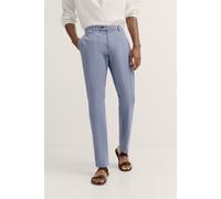 Chinohose BUGATTI, Herren, Gr. 33, Länge 34, blau (350, blau), 86% Baumwolle, 11% Polyester, 3% Elasthan, unifarben, normal, Hosen Chinohose, mit Stretchfunktion (96447705-33) 350, blau