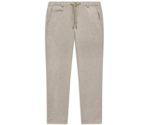 Chinohose BUGATTI "Jersey Premium", Herren, Gr. 38, Länge 30, 30, beige, 62% Polyester, 15% Lyocell, 13% Baumwolle, 7% Polyamid, 3% Elasthan, unifarben, slim fit, Hosen Chinohose, mit Performance Stre