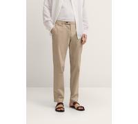 Chinohose BUGATTI "Modern Fit", Herren, Gr. 34, Länge 34, beige (50, beige), 86% Baumwolle, 11% Polyester, 3% Elasthan, unifarben, normal, Hosen Chinohose, aus der DynamicSeries (60040312-34) 50, beig