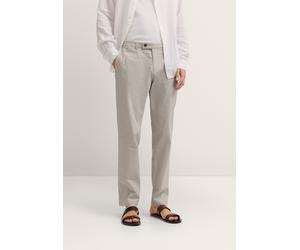 Chinohose BUGATTI "Modern Fit", Herren, Gr. 38, Länge 30, beige (230, grau), 86% Baumwolle, 11% Polyester, 3% Elasthan, unifarben, normal, Hosen Chinohose, aus der DynamicSeries (92437933-38) 230, gra