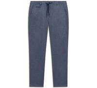 Chinohose BUGATTI "Slim Fit", Herren, Gr. 33, Länge 30, 370, marine, 73% Polyester, 23% Viskose, 4% Elasthan, bedruckt, slim fit, Hosen Chinohose, aus DynamicSeries Jersey (63120532-33) 370, marine