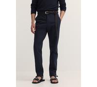 Chinohose BUGATTI "Tapered Fit", Herren, Gr. 32, Länge 30, blau (390, marine), 98% Baumwolle, 2% Elasthan, unifarben, gerade, unten schmal, Hosen Chinohose, aus Baumwoll-Stretch (72031036-32) 390, mar