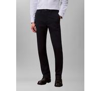 Chinohose CALVIN KLEIN "SLM CTTN STRTCH CHN", Herren, Gr. 33, Länge 32, blau (schwarz sapphire), Web, Obermaterial: 90% Baumwolle, 8% Elastomultiester, 2% Elasthan, unifarben, slim fit lang, Hosen Chi