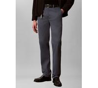 Chinohose CALVIN KLEIN "SLM CTTN STRTCH CHN", Herren, Gr. 34, Länge 34, grau (schwarz slate), Web, Obermaterial: 90% Baumwolle, 8% Elastomultiester, 2% Elasthan, slim fit lang, Hosen Chinohose, Mit Gü