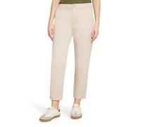 Chinohose CARTOON "Damen mit Gummizug", Damen, Gr. 34, Normalgrößen, beige (ancient scroll), Obermaterial: 97% Baumwolle, 3% Elasthan, relaxed fit 7/8-Länge, Hosen Chinohose (96761663-34) ancient scro