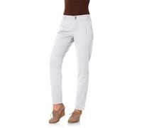 Chinohose, Damen, Gr. 18, Kurzgrößen, weiß, 98% Baumwolle, 2% Elasthan, LINEA TESINI BY HEINE, unifarben, lang, Hosen Chinohose (37201910-18) weiß