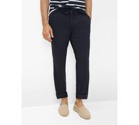 Chinohose EUREX BY BRAX "Style Flatfronthose", Herren, Gr. 31U, Unterbauchgrößen, blau (navy), Web, 50% Leinen, 32% Polyester, 16% Viskose, 2% Elasthan, Hosen Chinohose (50615711-31) navy