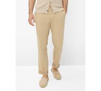 Chinohose EUREX BY BRAX "Style TORGE", Herren, Gr. 30U, Unterbauchgrößen, beige, Web, 61% Baumwolle, 36% Lyocell, 3% Elasthan, Hosen Chinohose (53614236-30) beige