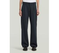 Chinohose G-STAR "Bowey Pleated Chino", Damen, Gr. 28, salute, Obermaterial: 63% Polyester, 25% Viskose, 8% Wolle, 4% Elasthan, Hosen Chinohose (49514301-28) salute