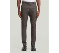 Chinohose G-STAR "Bronson 3.0 Slim Chino", Herren, Gr. 30, Länge 34, java, milk dobby, Obermaterial: 88% Baumwolle, 9% Hanf, 3% Elasthan, Hosen Chinohose (79047216-30) java, milk dobby