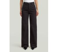 Chinohose G-STAR "Deck Chino 2.0", Damen, Gr. 30, Länge 32, schwarz (dk schwarz gd), Obermaterial: 60% Baumwolle, 40% Baumwolle, Hosen Chinohose (52528028-30) dk schwarz gd
