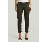 Chinohose G-STAR "Kate Boyfriend Chino", Damen, Gr. 26, Länge 30, asfalt, Obermaterial: 97% Baumwolle, 3% Elasthan, Hosen Chinohose (30719122-26) asfalt