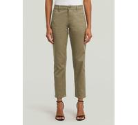 Chinohose G-STAR "Kate Boyfriend Hose", Damen, Gr. 29, Länge 28, ensis grün, Obermaterial: 50% Baumwolle, 47% Baumwolle, 3% Elasthan, Hosen Chinohose (66067109-29) ensis grün