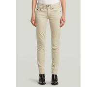 Chinohose G-STAR "Midge Slim Straight Chino", Damen, Gr. 28, Länge 32, dk brick gd, Obermaterial: 97% Baumwolle, 3% Elasthan, Hosen Chinohose (17400204-28) dk brick gd