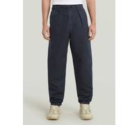 Chinohose G-STAR "Pleated Chino Relaxed Tapered", Damen, Gr. 31, Länge 32, salute gd, Obermaterial: 70% Baumwolle, 30% Baumwolle, Hosen Chinohose (60397251-31)
