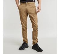 Chinohose G-STAR "Skinny Chino 3.0", Herren, Gr. 31, Länge 32, beige (safari), Web, Obermaterial: 97% Baumwolle, 3% Elasthan, unifarben, skinny fit normal, Hosen Chinohose (59651052-31) safari