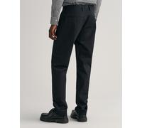 Chinohose GANT "REGULAR TWILL CHINOS", Herren, Gr. 30, Länge 30, schwarz, Twill, Obermaterial: 98% Baumwolle, 2% Elasthan, regular fit knöchellang, Hosen Chinohose, Regumit gefütterten Seitentaschen (