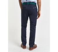 Chinohose GANT "SLIM TWILL CHINOS" Gr. 33, Länge 34, blau (marine) Herren Hosen (40796938-33) marine