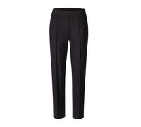 Chinohose GOLDNER "Elegante Jerseyhose mit Biese", Damen, Gr. 38, N-Gr, schwarz, Obermaterial: 67% Viskose CV. 27% Polyamid PA. 6% Elasthan EL., Hosen Chinohose, Reißverschluss-Optik vorne (52589039-3
