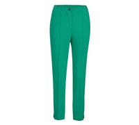 Chinohose GOLDNER "Elegante, schmale Hose LOUISA", Damen, Gr. 38, N-Gr, grün, Obermaterial: 67% Viskose CV. 27% Polyamid PA. 6% Elasthan EL., Hosen Chinohose, nahtfeine RV's an den Taschen (34858411-3