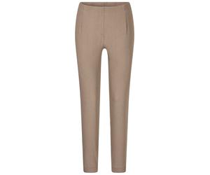 Chinohose GOLDNER "Kurzgröße Bengalinhose LOUISA in Denim-Optik", Damen, Gr. 25, K-Gr, beige, Obermaterial: 78% Baumwolle CO. 18% Polyester PES. 4% Elasthan EL., Hosen Chinohose (72287366-25) beige