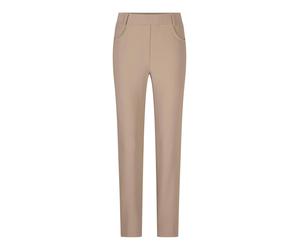 Chinohose GOLDNER "Kurzgröße Schmale 7/8-Stretchhose LOUISA", Damen, Gr. 25, K-Gr, beige, Obermaterial: 95% Polyamid PA. 5% Elasthan EL., Hosen Chinohose (86308717-25) beige