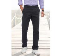 Chinohose H.I.S "regular-fit", Herren, Gr. 36, Länge 34, schwarz, Web, Obermaterial: 98% Baumwolle, 2% Elasthan, unifarben, straight fit lang, Hosen Chinohose, lange Hose, aus elastischer Baumwoll-Qua