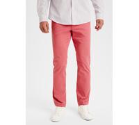 Chinohose H.I.S "regular-fit", Damen, Gr. 34, Länge 32, orange (koralle), Web, Obermaterial: 98% Baumwolle, 2% Elasthan, unifarben, straight fit lang, Hosen, lange Hose, aus elastischer Baumwoll-Quali