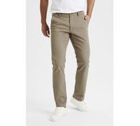 Chinohose H.I.S "regular-fit", Damen, Gr. 36, Länge 32, beige, Web, Obermaterial: 98% Baumwolle, 2% Elasthan, unifarben, straight fit lang, Hosen Chinohose, lange Hose, aus elastischer Baumwoll-Qualit
