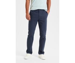 Chinohose H.I.S "regular-fit", Herren, Gr. 36, Länge 32, blau (navy), Web, Obermaterial: 98% Baumwolle, 2% Elasthan, unifarben, straight fit lang, Hosen Chinohose, lange Hose, aus elastischer Baumwoll