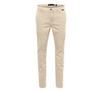Chinohose INDICODE "Chinohose IDLucas", Herren, Gr. 34, Länge 34, beige (irish cream), Obermaterial: 98% Baumwolle CO. 2% Elasthan EL., Hosen Chinohose (91132368-34) irish cream