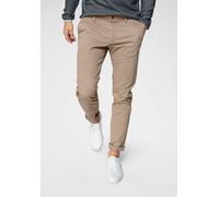 Chinohose JACK & JONES "JJIMARCO mit Badge und hohem Tragekomfort", Herren, Gr. 29, Länge 30, beige, Obermaterial: 98% Baumwolle, 2% Elasthan, schmal lang, Hosen Chinohose, unifarben, modisch, slim fi