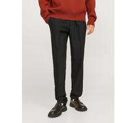 Chinohose JACK & JONES "JPSTACE LEO CHINO NOOS", Damen, Gr. 28, Länge 32, schwarz, Web, Obermaterial: 76% Polyester, 17% Viskose, 7% Elasthan, unifarben, regular fit normal, Hosen Chinohose (32533469-