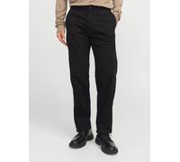 Chinohose JACK & JONES "JPSTKANE BARRET CHINO NOOS", Herren, Gr. 36, Länge 34, schwarz, Web, Obermaterial: 98% Baumwolle, 2% Elasthan, unifarben, relaxed fit knöchellang, Hosen Chinohose (55136549-36)