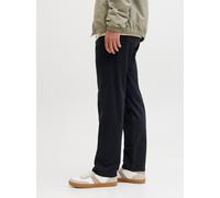 Chinohose JACK & JONES "JPSTKANE DYLAN CHINO", Herren, Gr. 29, Länge 32, schwarz navy, Web, Obermaterial: 98% Baumwolle, 2% Elasthan, unifarben, regular fit knöchellang, Hosen Chinohose (72353567-29)