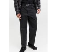Chinohose JACK & JONES "JPSTKANE MASON EASY CARE CHINO SN", Herren, Gr. 32, Länge 34, schwarz, Web, Obermaterial: 98% Baumwolle, 2% Elasthan, unifarben, relaxed fit knöchellang, Hosen (17362603-32) sc