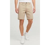 Chinohose JACK & JONES "JPSTMARCO DYLAN CHINO SHORTS", Herren, Gr. XS, N-Gr, string, Web, Obermaterial: 98% Baumwolle, 2% Elasthan, unifarben, regular fit knielang, Hosen Chinohose (36492964-XS) strin