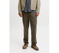 Chinohose JACK & JONES "JPSTOLLIE VANCE CHINO NOOS", Herren, Gr. 33, Länge 32, crocodile, Web, Obermaterial: 97% Baumwolle, 3% Elasthan, unifarben, normal lang, Hosen Chinohose, Baumwollmischung, norm