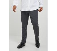 Chinohose "JPSTMARCO JJCOOPER CHINO NOOS PLS", Herren, Gr. 40(XXXL), Länge 34, grau (dunkelgrau melange), Web, Obermaterial: 52% Polyester, 21% Nylon, 17% Viskose, 10% Elasthan, JACK & JONES PLUSSIZE,