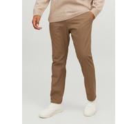 Chinohose JACK & JONES PLUSSIZE "JPSTMARCO JJDAVE LC NOOS PLS" Gr. 46, Länge 32, braun (otter) Herren Hosen (74254228-46) otter