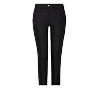 Chinohose KJBRAND "Betty Chino", Damen, Gr. 42 (21), K-Gr, schwarz, Web, Obermaterial: 60% Baumwolle, 37% Polyamid, 3% Elasthan, bequem knöchellang, Hosen Chinohose, mit Komfortbund (38754368-42) schw