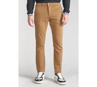 Chinohose LE TEMPS DES CERISES "JOGG", Herren, Gr. 30, US-Größen, braun (hellbraun), 85% Baumwolle, 14% Polyester, 1% Elasthan, unifarben, Hosen Chinohose, in tollem Design (50534314-30) hellbraun