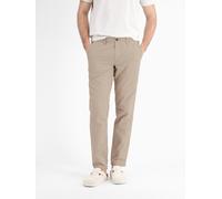 Chinohose LERROS "Sommerliche Chino mit Leinenanteil, RELAX FIT", Herren, Gr. 30, Länge 34, beige (light dune beige), 74% Baumwolle, 26% Leinen, Hosen Chinohose (51021134-30) light dune beige