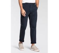 Chinohose LEVI'S "CHINO AUTHENTIC STRT", Herren, Gr. 33, Länge 32, blau (navy blazer soft gd), Web, Obermaterial: 100% Baumwolle, unifarben, regular fit knöchellang, Hosen Chinohose, in vielen Farben
