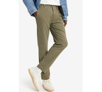 Chinohose LEVI'S "Chino Taper", Herren, Gr. 32, Länge 32, grün (bunker olive shady g), Web, Obermaterial: 98% Baumwolle, 2% Elasthan, gerade, unten schmal knöchellang, Hosen Chinohose, mit optimalem S