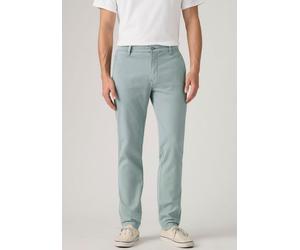 Chinohose LEVI'S "Chino Taper", Herren, Gr. 33, Länge 32, grün (lead shady gd), Web, Obermaterial: 98% Baumwolle, 2% Elasthan, gerade, unten schmal knöchellang, Hosen Chinohose, mit optimalem Stretcha