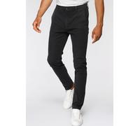 Chinohose LEVI'S "LE XX CHINO SLIM TAPER", Herren, Gr. 31, Länge 34, schwarz (shady schwarz3), Web, Obermaterial: 98% Baumwolle, 2% Elasthan, gerade knöchellang, Hosen Chinohose, mit Markenlogo (58733