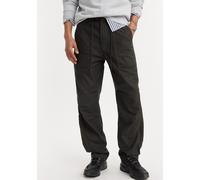 Chinohose LEVI'S "LOOSE STRT SURPLUS PANT", Herren, Gr. 32, N-Gr, schwarz (pirate schwarz ns slub twll), Twill, Obermaterial: 100% Baumwolle, lang, Hosen Chinohose, Loose Fit - super bequem (37512027-