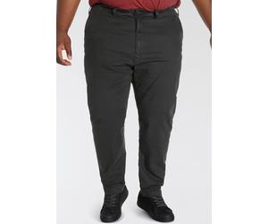 Chinohose LEVI'S PLUS "Chino XX STD TAPERED CHINO B&T", Herren, Gr. 44, Länge 32, schwarz (mineral schwarz), Obermaterial: 98% Baumwolle, 2% Elasthan, gerade, unten schmal lang, Hosen Chinohose, Somme